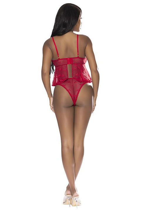 Exposed With Love Camisole & Cheeky Panty Set Large