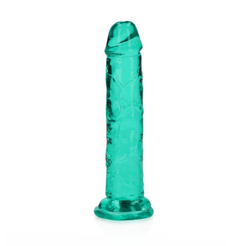 Realrock Clear Dildo Turquoise 6"
