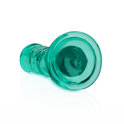 Realrock Clear Dildo Turquoise 6"