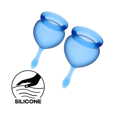 Satisfyer Feel Good Menstrual Cups Dark Blue