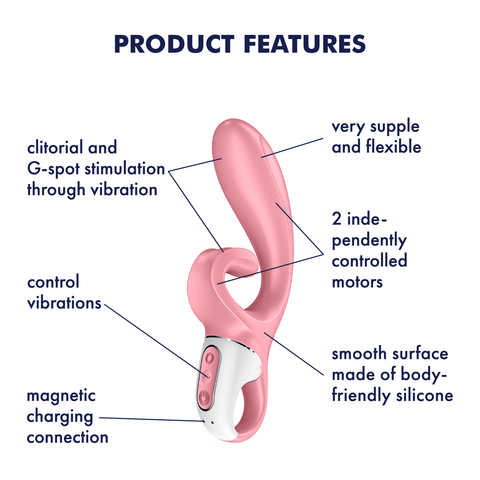 Satisfyer Hug Me Rabbit Vibe Pink