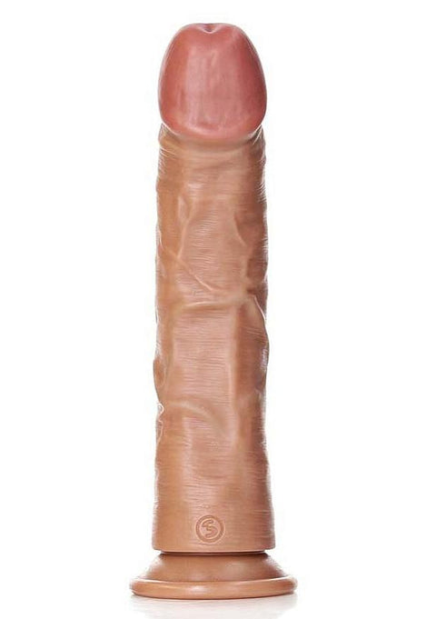 Realrock 9" Curved Dildo Tan