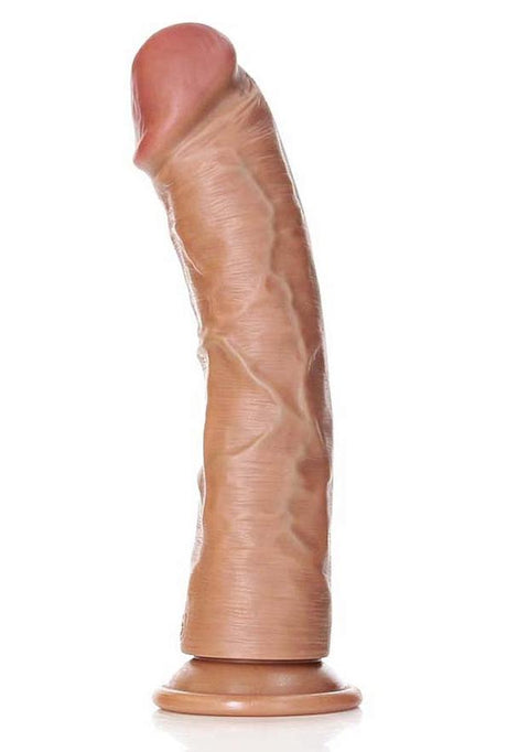 Realrock 9" Curved Dildo Tan