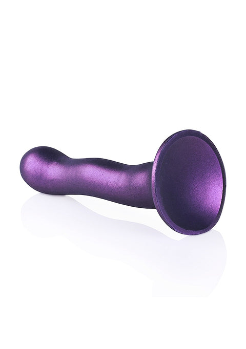 Ouch Ultra Soft Curvy G-Spot Dildo 7" Metallic Purple