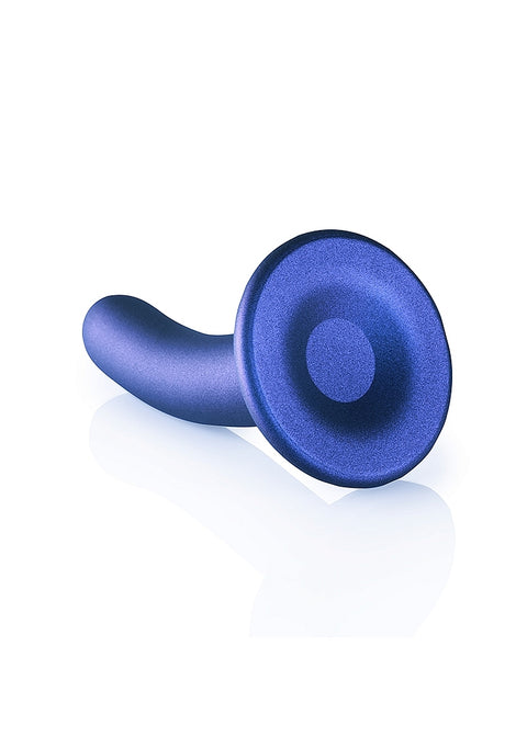 Ouch Smooth G-Spot Dildo 5'' Metallic Blue