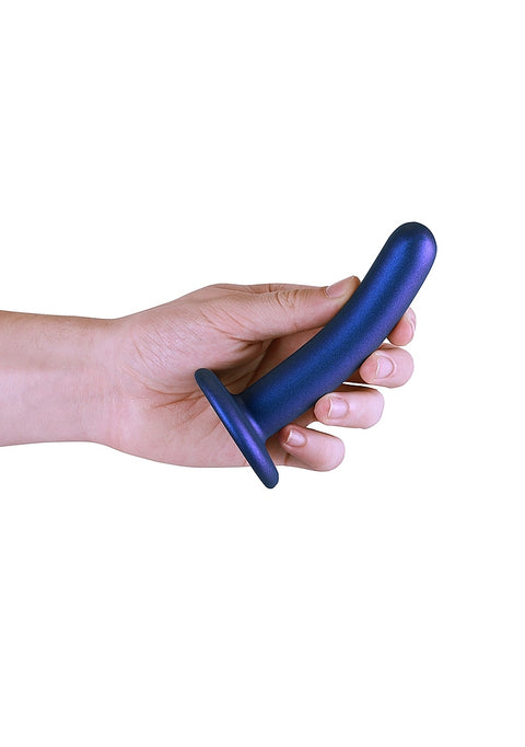 Ouch Smooth G-Spot Dildo 5'' Metallic Blue