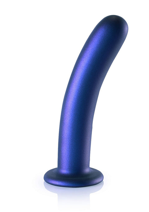 Ouch Smooth G-Spot Dildo 7'' Metallic Blue
