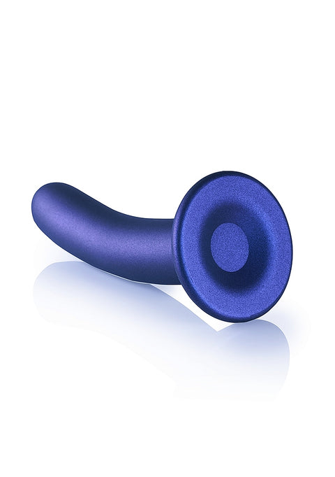 Ouch Smooth G-Spot Dildo 7'' Metallic Blue