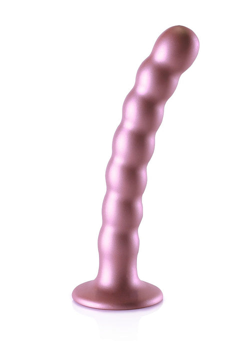 Ouch Beaded G-Spot Dildo 6.5" Rose Gold