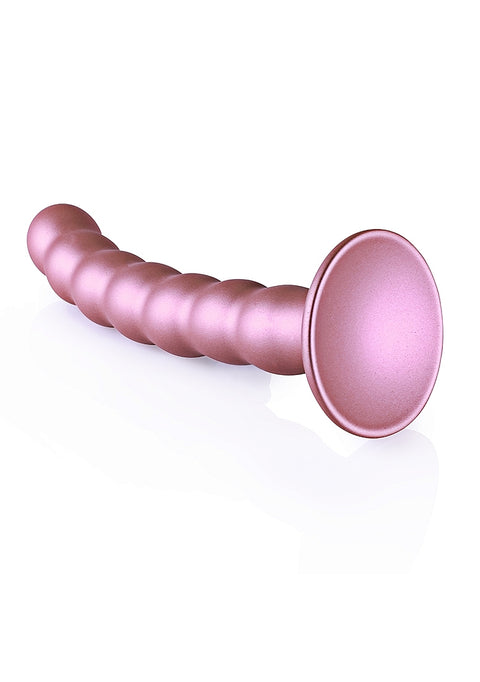 Ouch Beaded G-Spot Dildo 6.5" Rose Gold