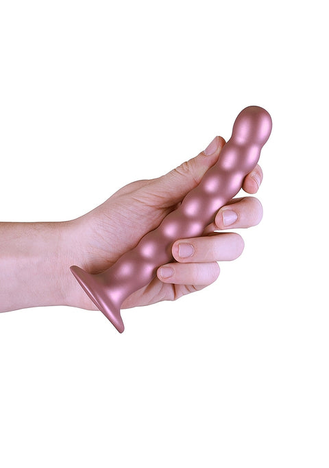 Ouch Beaded G-Spot Dildo 6.5" Rose Gold