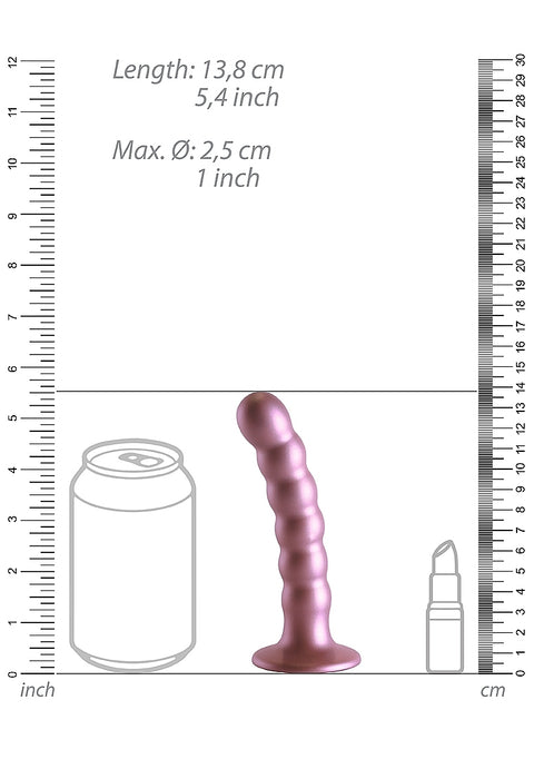 Ouch Beaded G-Spot Dildo 5" Rose Gold