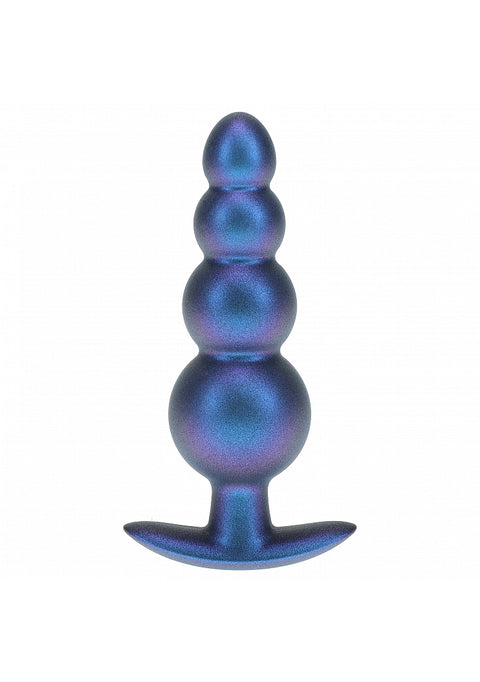 Ouch 4.6" Beaded Anal Plug Metallic blue