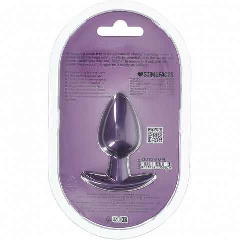 Ouch Anal Plug 3.1" Metallic Purple