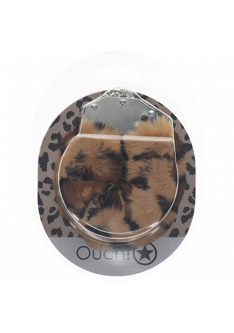 Ouch Fluffy Hand Cuffs Leopard