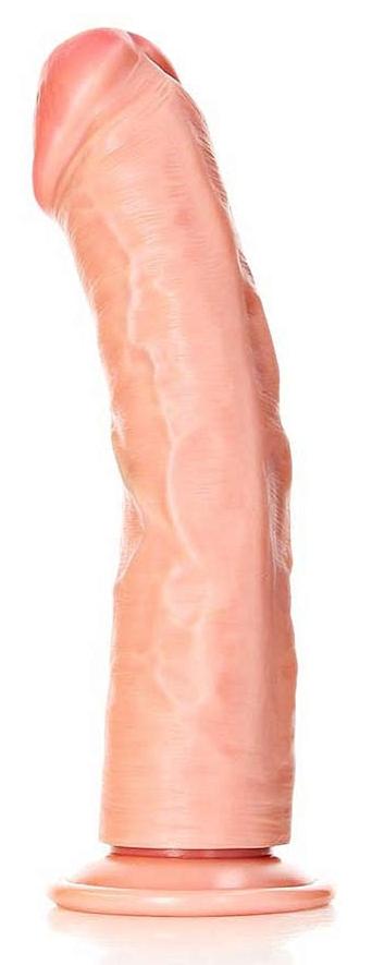 Realrock 10" Curved Dildo Flesh