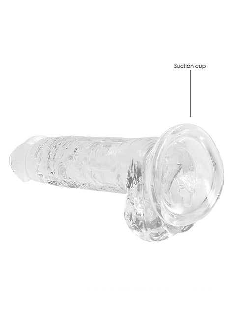 Realrock 7" Clear Dildo with Balls