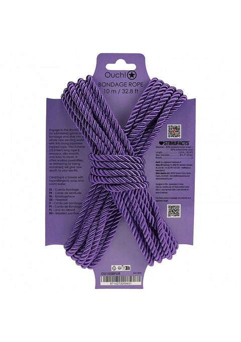 Ouch Bondage Rope 10m Purple