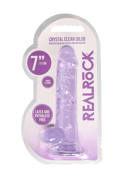 Realrock 7" Purple Dildo with Balls