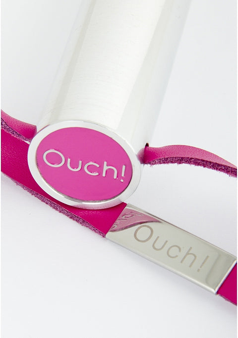 Ouch Leather Circle Tipped Pink