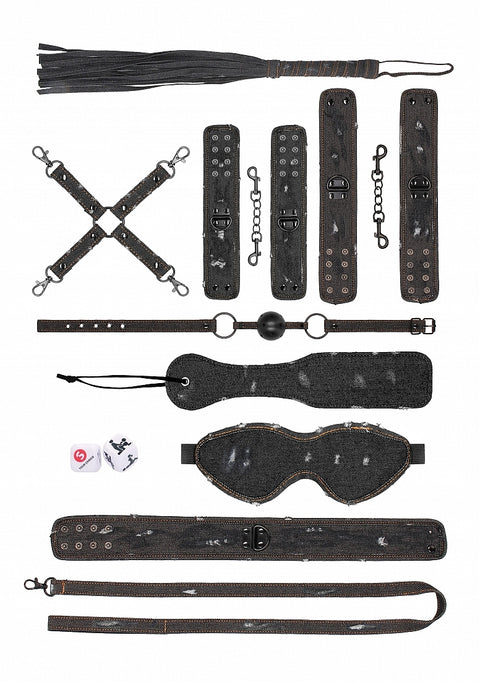 Ouch Denim Bondage Kit Black