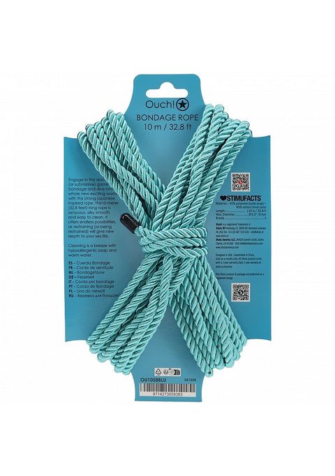 Ouch Bondage Rope 10m Blue