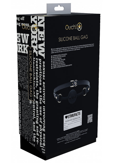 Ouch New York Silicone Ball Gag
