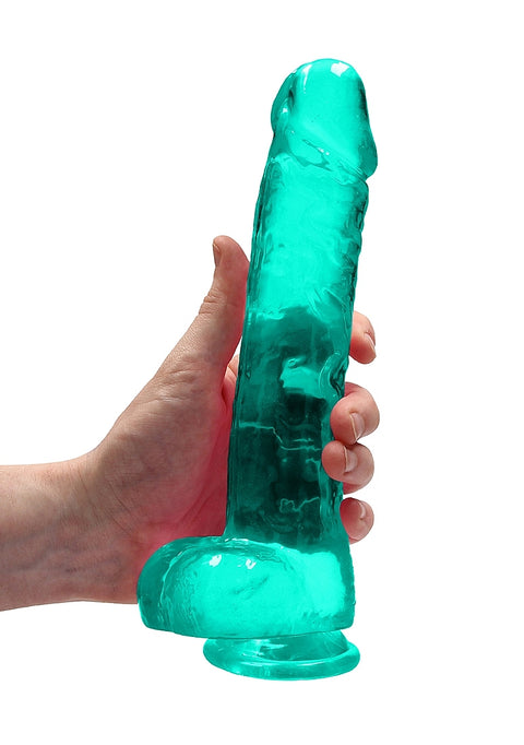 Realrock 9" Green Dildo with Balls