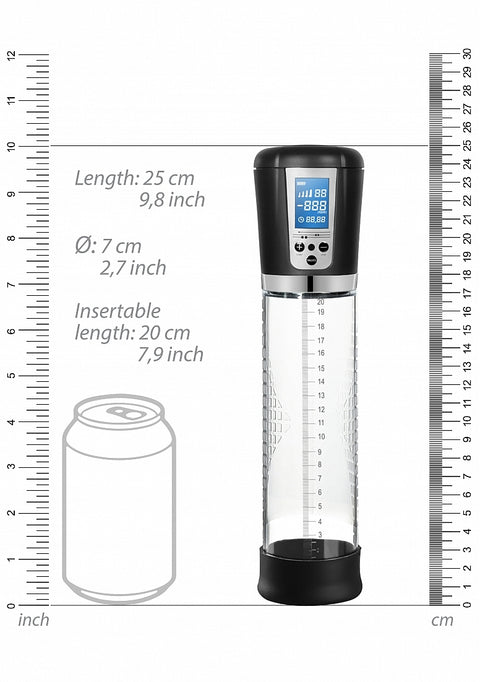 Pumped Premium Rechargeable Automatic LCD Penis Pump