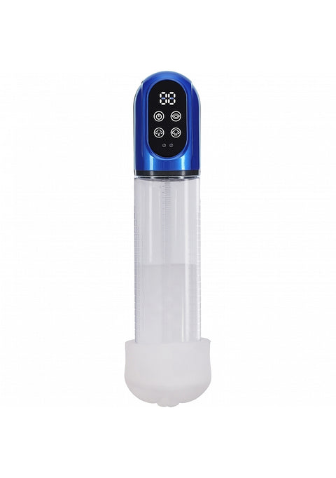 Pumped Engage Penis Pump Metallic Blue