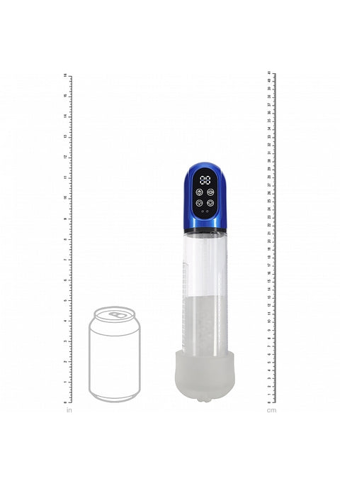 Pumped Engage Penis Pump Metallic Blue