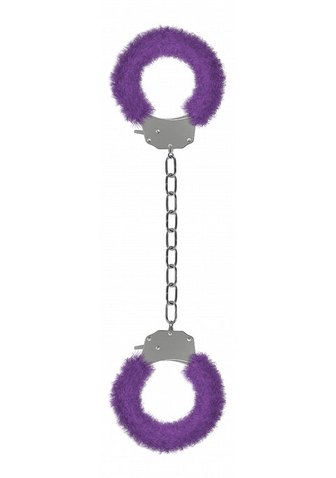 Ouch Pleasure Furry Legcuffs Purple