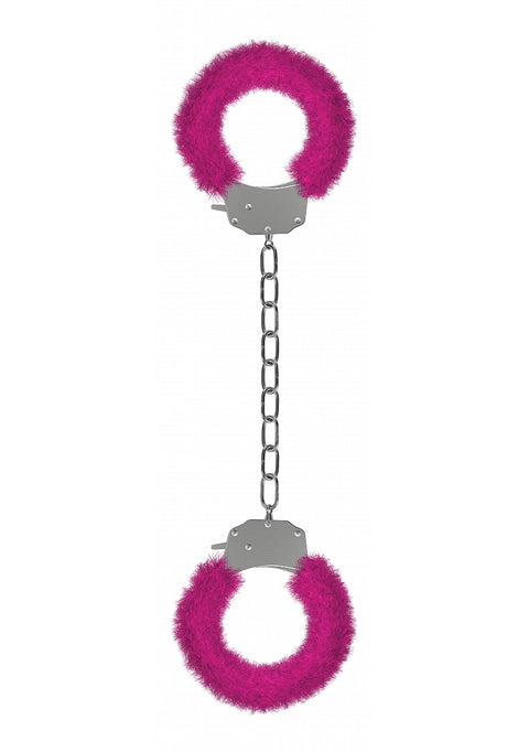 Ouch Pleasure Furry Legcuffs Pink