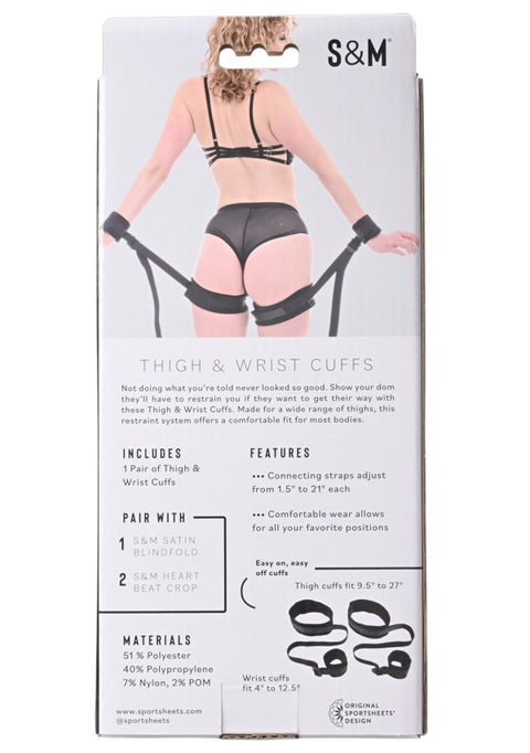 S&M Thigh & Wrist Cuffs