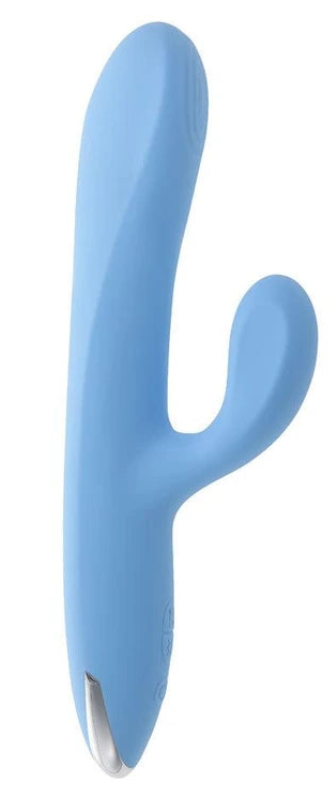Blue toy with 'Playboy' branding on a white background