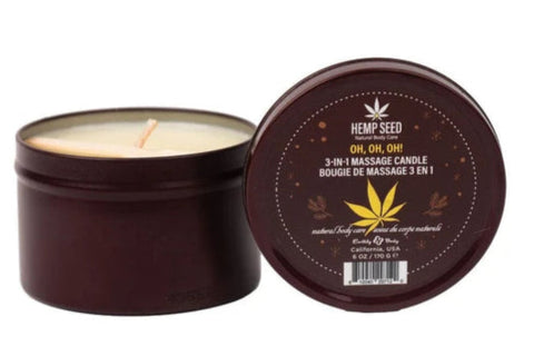 Hemp Seed Massage Candle - Oh Oh OH