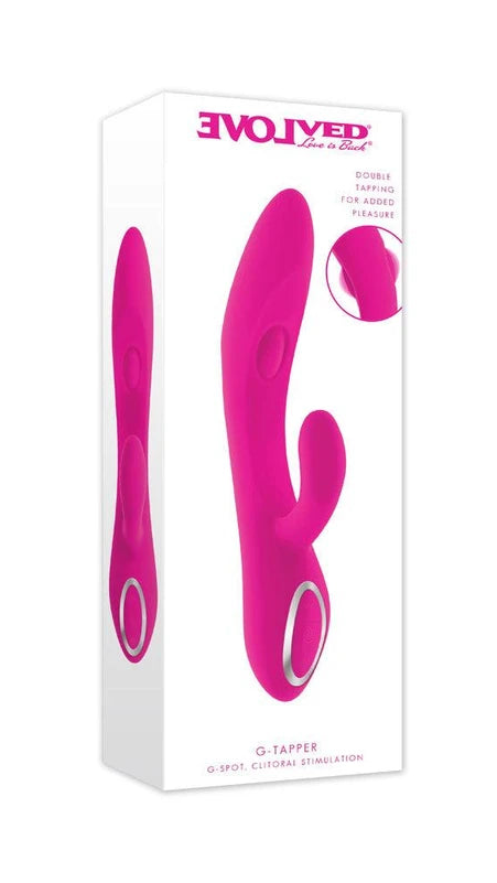 Pink toy with packaging on a white background