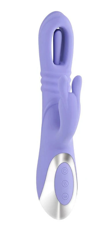 Purple and silver toy with Playboy branding on a white background