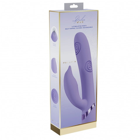 Vive Pallina Rechargeable VIbrating and Tapping Beads Rabbit Lavender