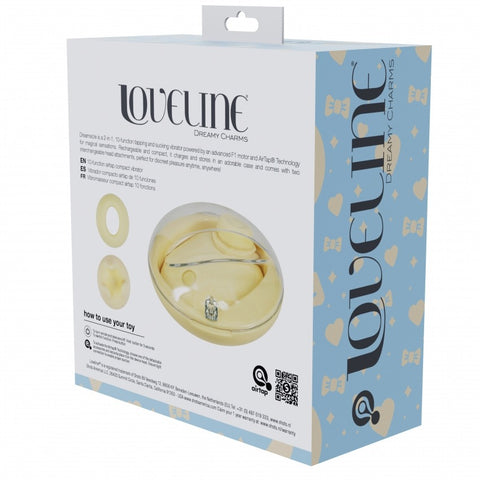 Loveline Dreamsicle 2-in-1 Tapping & Clitoral Air Pulse Vibe Yellow