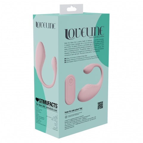 Loveline Wave C-Shaped G-Spot Vibe Pink