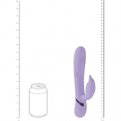 Vive Pallina Rechargeable VIbrating and Tapping Beads Rabbit Lavender