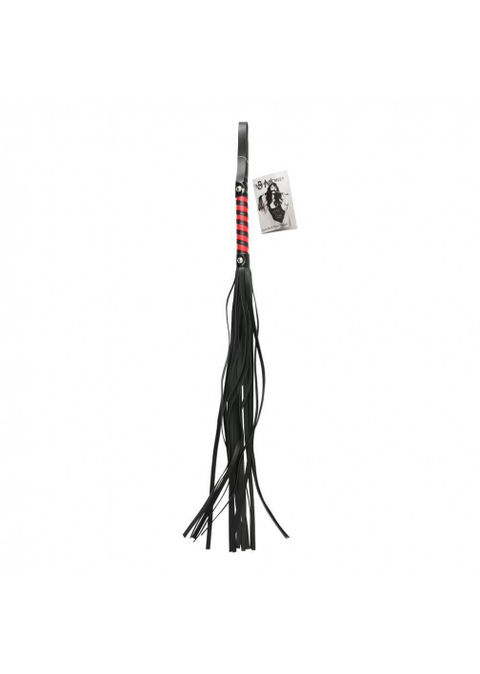 S&M Red and Black Stripe Flogger