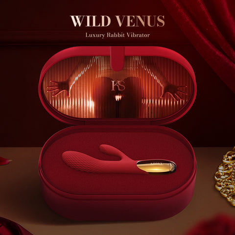 Kissky Wild Venus Luxury Rabbit Vibrator + Premium Jewellery Box Case