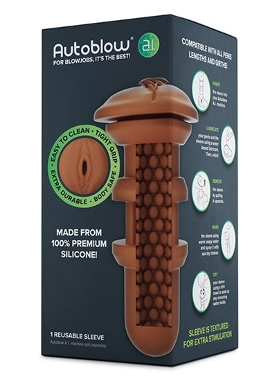 Auto Blow A.I. Sleeve Vagina Brown