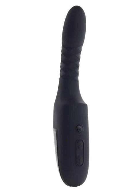 Pleasure Overdrive Thrusting Vibrator with Heated & Suction Base
