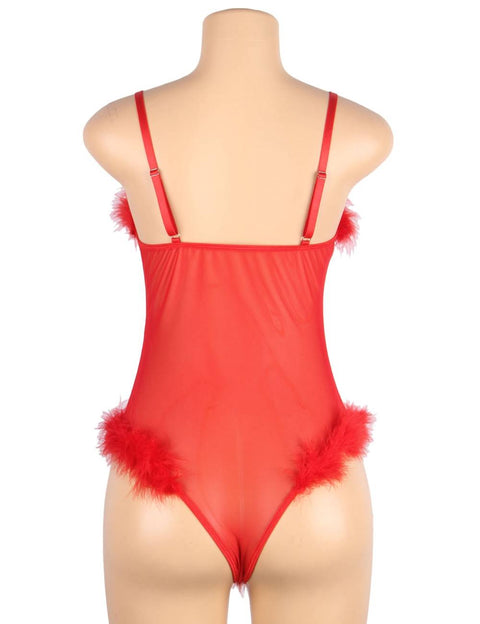 Oh Yeah Temptation bodysuit RED XL/2XL -  R81094-2