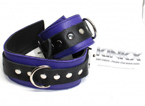 Kinkx Soft Cuffs 12 Ankle Cuffs Purple