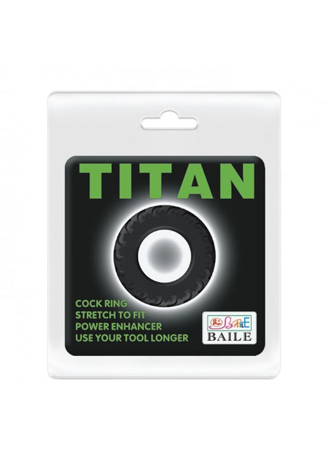 Titan Cock Ring Black - 146