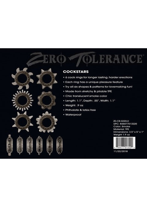 Zero Tolerance Cockstars Rings